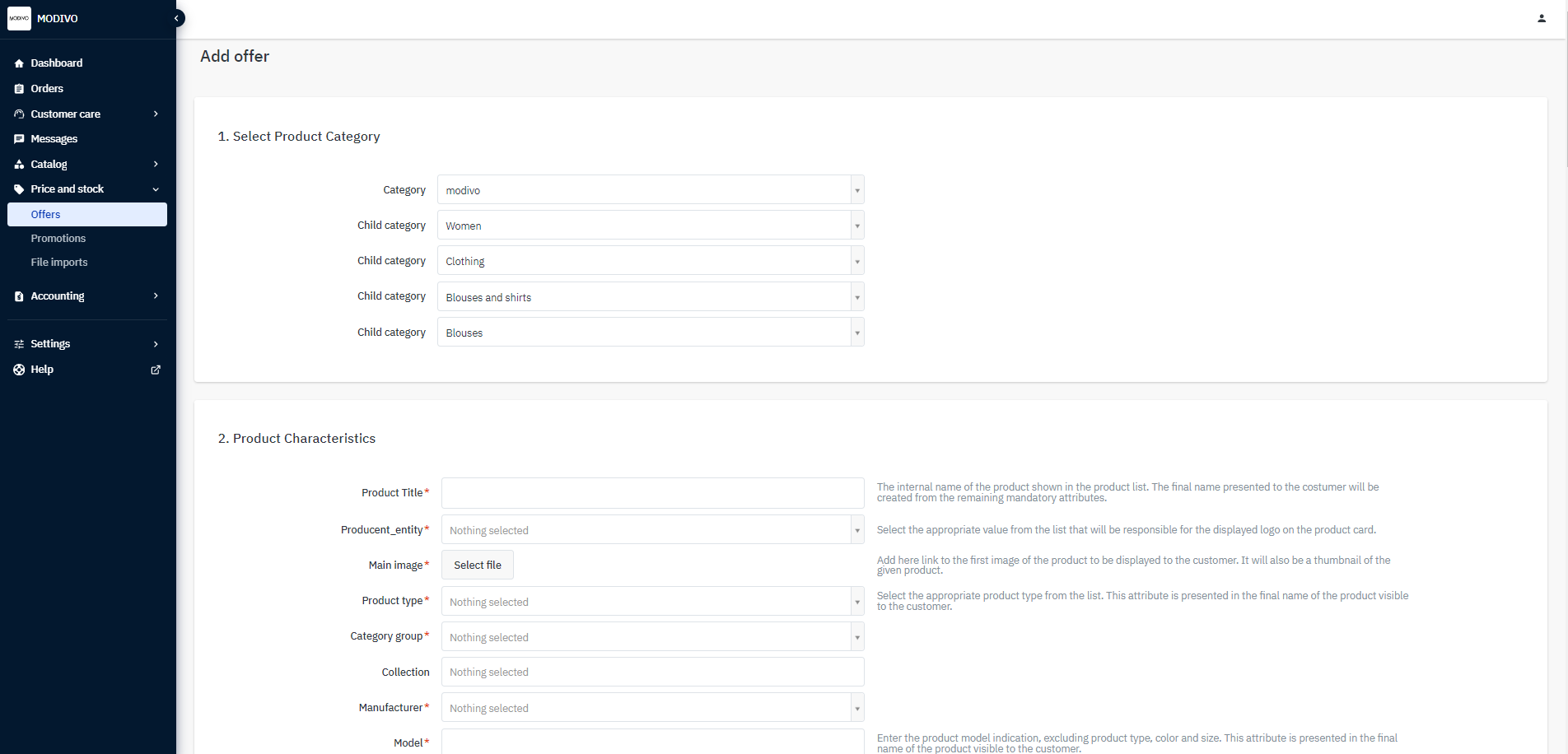 Mirakl parameters